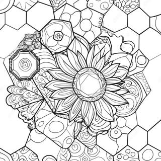 Hexagon Coloring Page 48213-38486