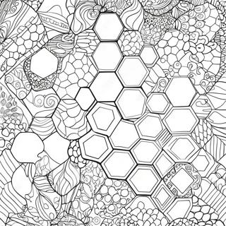 Hexagon Coloring Pages