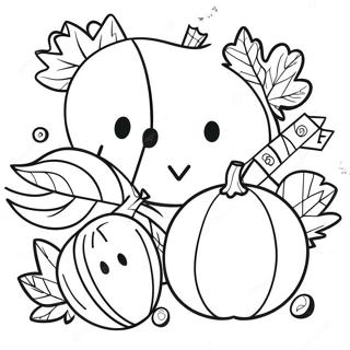 Fall Math Coloring Pages