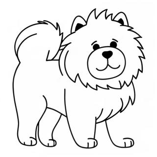 Chow Chow Dog Coloring Page 48233-38502