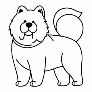 Chow Chow Dog Coloring Page 48233-38504