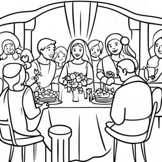 Wedding At Cana Celebration Coloring Page 48243-38511