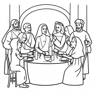 Wedding At Cana Celebration Coloring Page 48243-38512