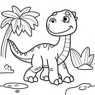 Dino Dana Exploring Colorful Dinosaurs Coloring Page 48254-38516