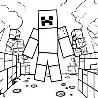 Creepy Minecraft Entity 303 Coloring Page 48264-38522