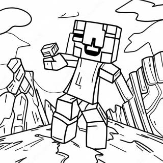 Creepy Minecraft Entity 303 Coloring Page 48264-38523