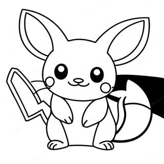 Raichu Coloring Page 4826-3965