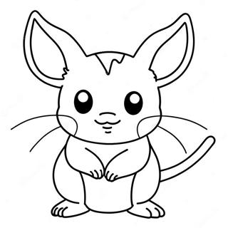 Raichu Coloring Page 4826-3967