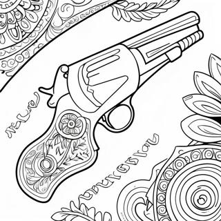 Vintage Shotgun Coloring Page 48294-38548