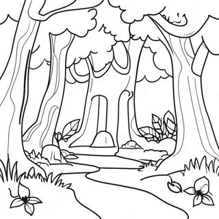 Mythographic Enchanted Forest Coloring Page 48304-38555