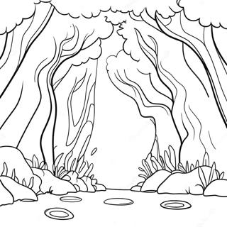 Mythographic Enchanted Forest Coloring Page 48304-38556