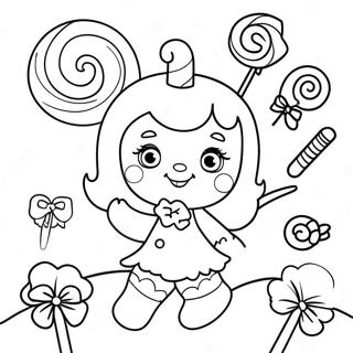 Cute Candy Land Coloring Page 48333-38584