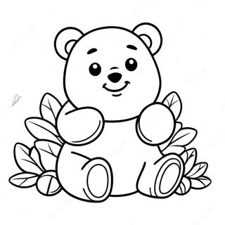 Adorable Gummy Bears Coloring Page 48334-38577