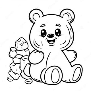 Adorable Gummy Bears Coloring Page 48334-38578