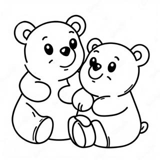 Adorable Gummy Bears Coloring Page 48334-38580