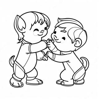 Bely Y Beto Playing Together Coloring Page 48364-38618