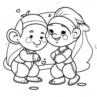 Bely Y Beto Playing Together Coloring Page 48364-38619