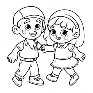 Bely Y Beto Playing Together Coloring Page 48364-38620