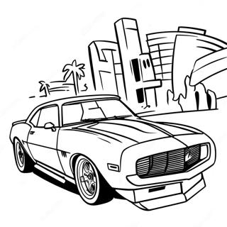 Camaro Sports Car Coloring Page 4836-3973