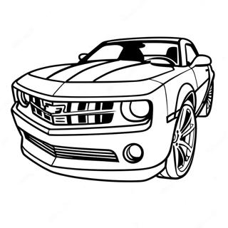 Camaro Sports Car Coloring Page 4836-3974