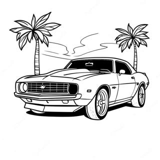 Camaro Sports Car Coloring Page 4836-3976