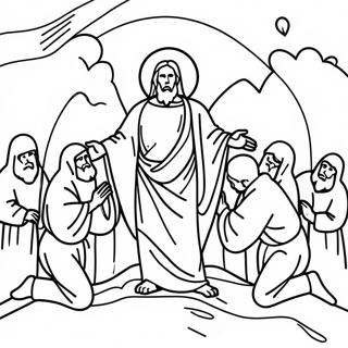 Resurrection Scene Coloring Page 48373-38606