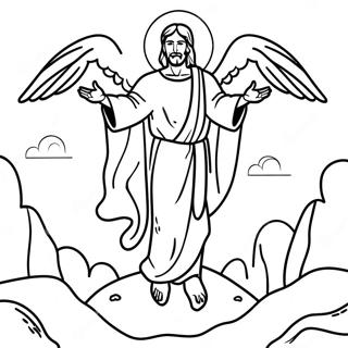 Resurrection Scene Coloring Page 48373-38607