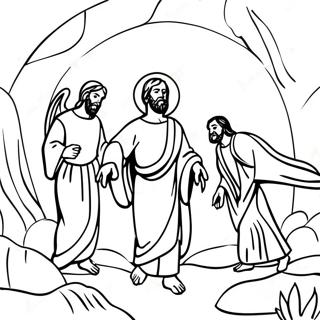 Resurrection Scene Coloring Page 48373-38608