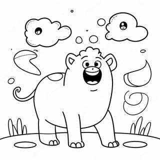 Silly Farting Animals Coloring Page 48404-38643