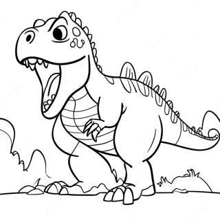 Giganotosaurus Roaring Coloring Page 48414-38645