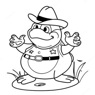 Sheriff Toadster Coloring Page 48423-38651