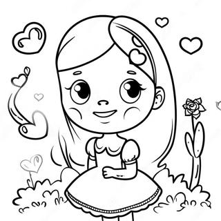 Easy Alice In Wonderland Coloring Page 48433-38655