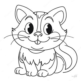 Charming Cheshire Cat Coloring Page 48434-38662