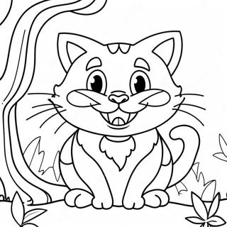 Charming Cheshire Cat Coloring Page 48434-38663