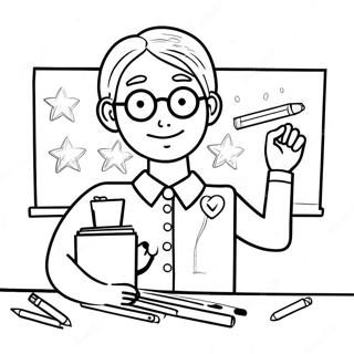 Best Teacher Coloring Pages