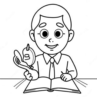 Best Teacher Coloring Page 48473-38690