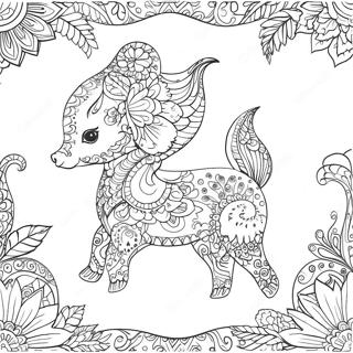 Johanna Basford 2017 Calendar Whimsical Animals Coloring Page 48494-38714