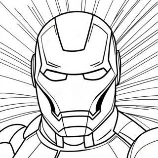 Iron Man Mask Coloring Page 48503-38710