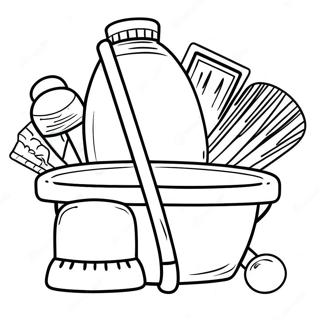 Cleaning Supplies Coloring Page 48523-38725