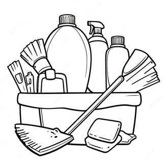 Cleaning Supplies Coloring Page 48523-38726