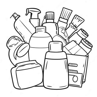 Cleaning Supplies Coloring Page 48523-38728