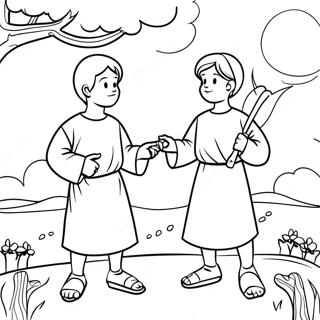 Parable Of The Two Sons Coloring Page 48543-38753