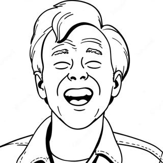 Beavis Laughing Hysterically Coloring Page 48574-38773