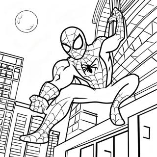 Friendly Neighborhood Spider Man Coloring Page 48624-38809