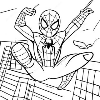 Friendly Neighborhood Spider Man Coloring Page 48624-38812