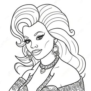 Drag Queen Coloring Page 48633-38820