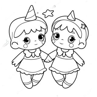 Little Twin Stars Coloring Page 48673-38851