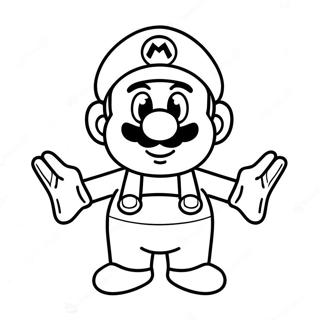 Mario Among Us Coloring Pages