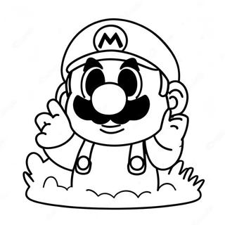 Mario Among Us Character Coloring Page 48683-38864