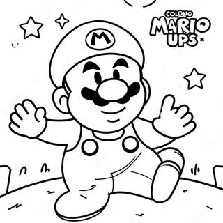 Funny Mario Among Us Impostor Coloring Page 48684-38857